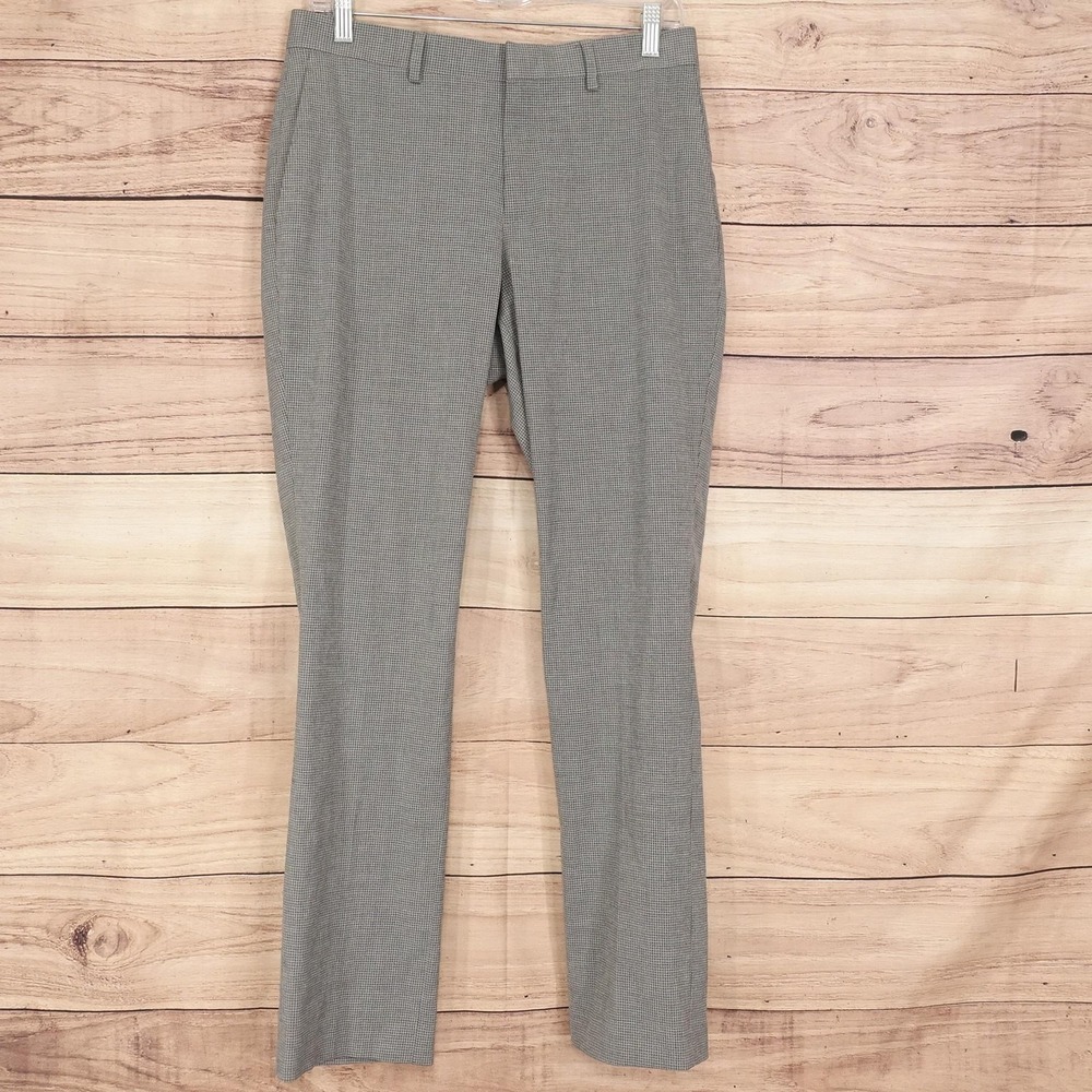 APT 9 Premier Flex Performance Dress Pants Mens 30x30 Gray Slim Fit Check